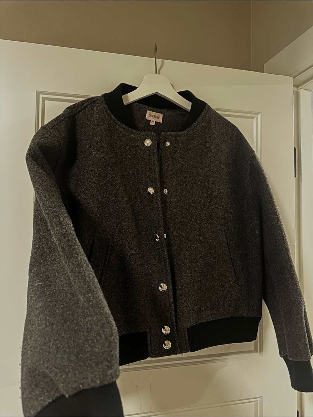 Stylish Gray Button-Up Jacket